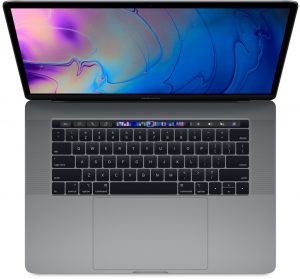 MacBook Pro 15" Touch Bar Mid 2018 (Intel 6-Core i7 2.2 GHz 16 GB RAM 256 GB SSD), Space Gray, Intel 6-Core i7 2.2 GHz, 16 GB RAM, 256 GB SSD