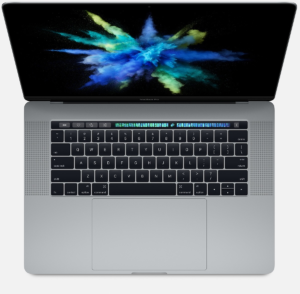 MacBook Pro 15" Touch Bar Late 2016 (Intel Quad-Core i7 2.6 GHz 16 GB RAM 256 GB SSD), Space Gray, Intel Quad-Core i7 2.6 GHz, 16 GB RAM, 256 GB SSD
