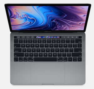 MacBook Pro 13" 4TBT Mid 2018 (Intel Quad-Core i7 2.7 GHz 16 GB RAM 1 TB SSD), Space Gray, Intel Quad-Core i7 2.7 GHz, 16 GB RAM, 1 TB SSD