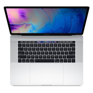 MacBook Pro 15" Touch Bar Mid 2018 (Intel 6-Core i7 2.2 GHz 32 GB RAM 512 GB SSD), Silver, Intel 6-Core i7 2.2 GHz, 32 GB RAM, 512 GB SSD