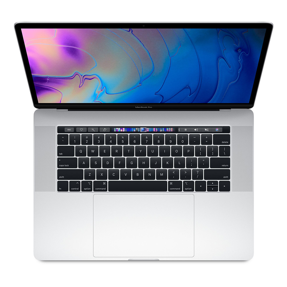 Begagnad MacBook Pro 15" Touch Bar Mid 2019 (Intel 6-Core i7 2.6 GHz, 16 GB RAM, 256 GB SSD) Silver 2019 16 GB RAM - 256 GB SSD