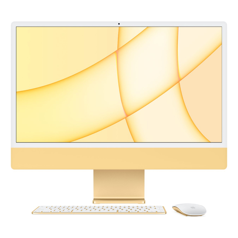 Begagnad iMac 24" M1 2021 (Apple M1 8-Core, 16 GB RAM, 1 TB SSD, 8-Core) Yellow 16 GB RAM - 1 TB SSD