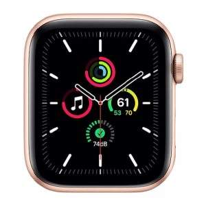 Watch SE Cellular (40mm), Gold, Black Sport Band