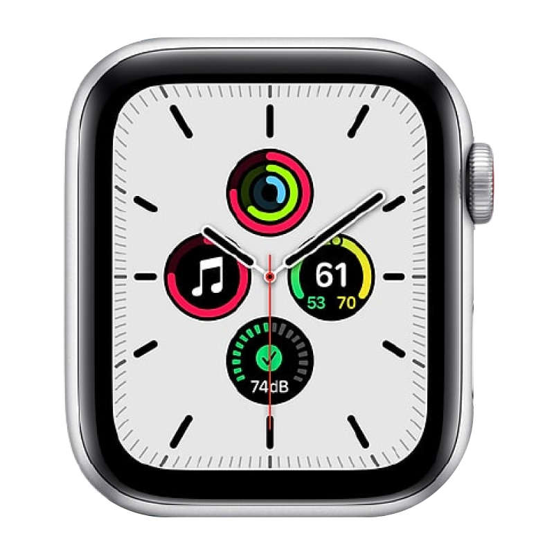 Begagnad Apple Watch SE (40mm) Silver Stone Sport Band