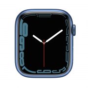 Watch Series 7 Aluminum Cellular (45mm), Blue, White Sport Band