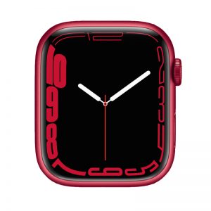 Watch Series 7 Aluminum Cellular (45mm), Red, Red Sport Band