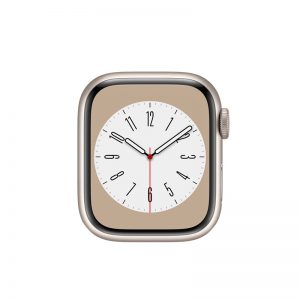Watch Series 8 Aluminum (41mm), Starlight, White Sport Band