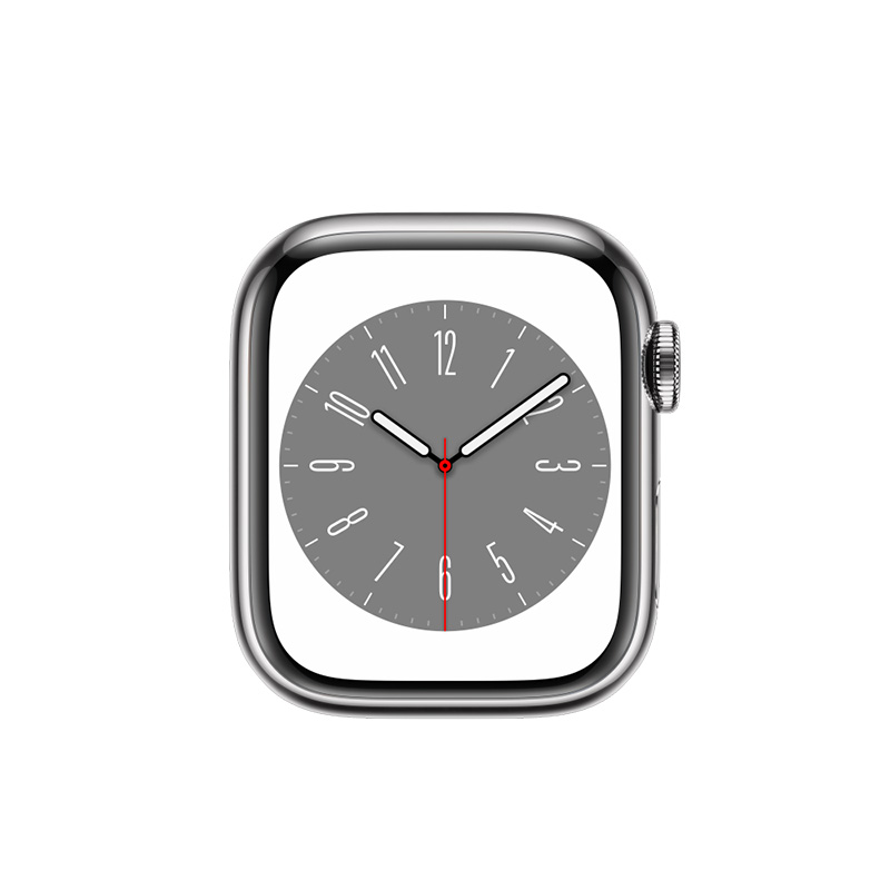Begagnad Apple Watch Series 8 Steel Cellular (45mm) Silver Milanese Loop