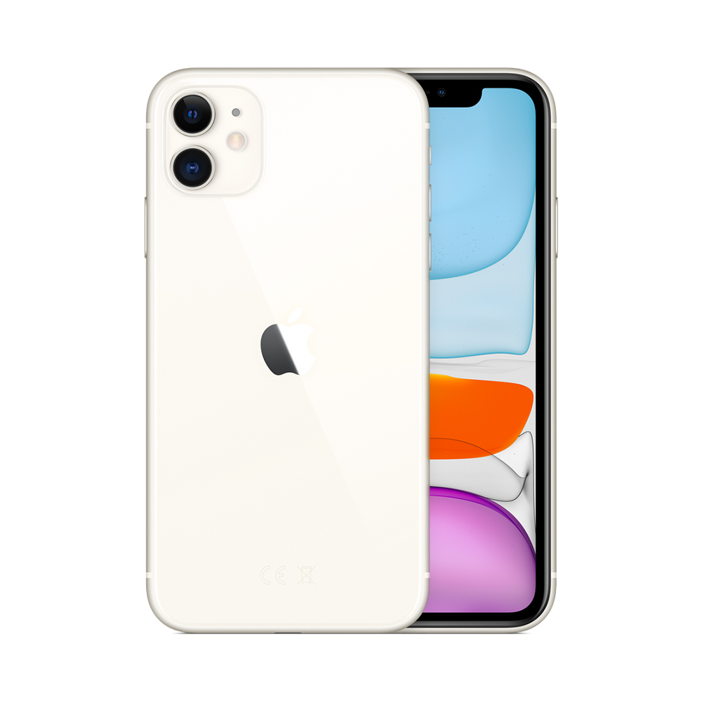 Begagnad iPhone 11 128GB White - 128GB - White