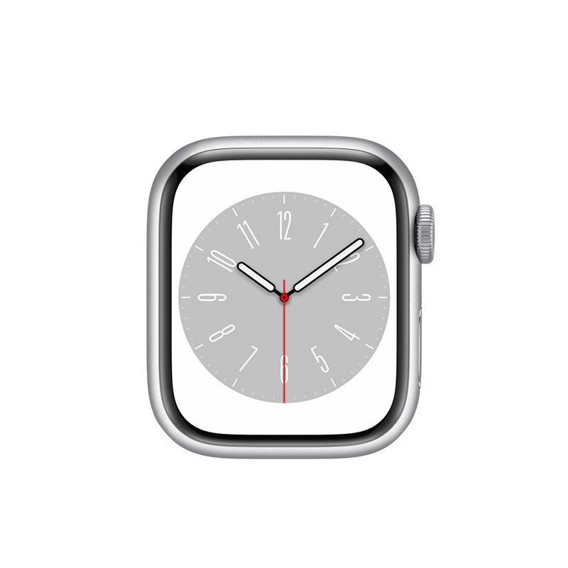 Begagnad Apple Watch Series 8 Aluminum (41mm) Silver White Sport Band