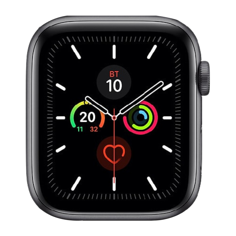Begagnad Apple Watch Series 5 Aluminum (44mm) Space Gray Anthracite/Black Nike Sport Band
