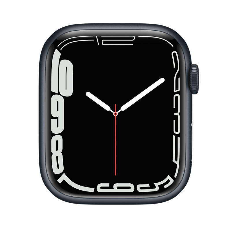 Begagnad Apple Watch Series 7 Aluminum Cellular (45mm) Midnight Black Sport Loop