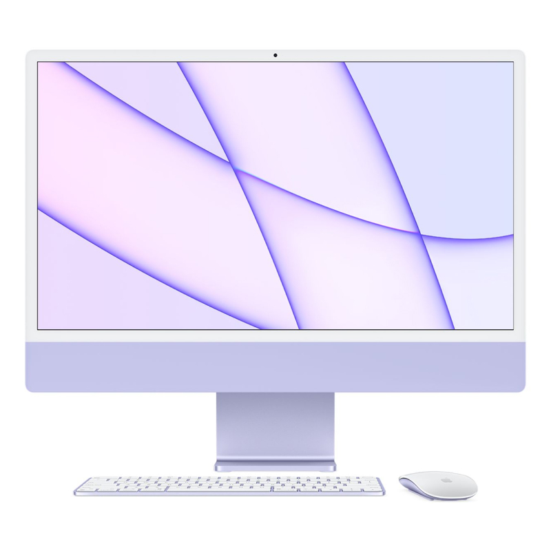 Begagnad iMac 24" M1 2021 (Apple M1 8-Core, 16 GB RAM, 1 TB SSD, 8-Core) Purple 16 GB RAM - 1 TB SSD