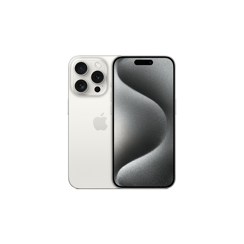 Begagnad iPhone 15 Pro Dual eSIM 512GB White Titanium - 512GB - White Titanium
