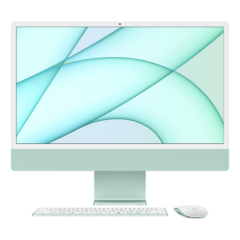 Begagnad iMac 24" M1 2021 (Apple M1 8-Core, 16 GB RAM, 512 GB SSD, 8-Core) Green 16 GB RAM - 512 GB SSD