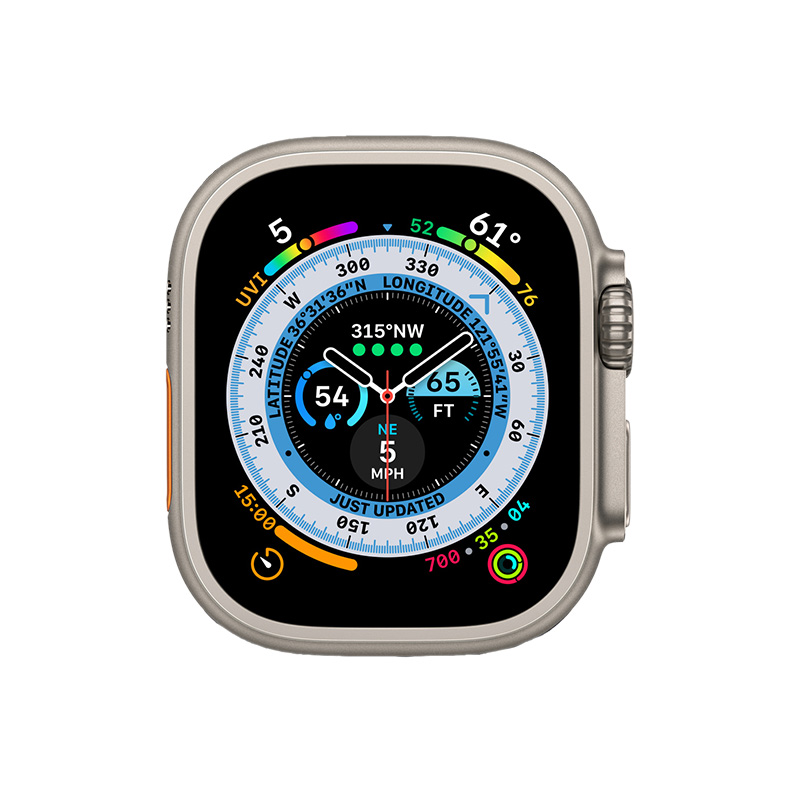 Begagnad Apple Watch Ultra Titanium Cellular (49mm) Titanium Orange Alpine Loop
