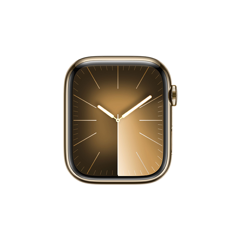 Watch Series 9 Steel Cellular (45mm) Gold Starlight Sport Band | Mycket Bra