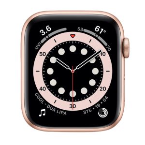 Watch Series 6 Aluminum Cellular (40mm), Gold, White Sport Band