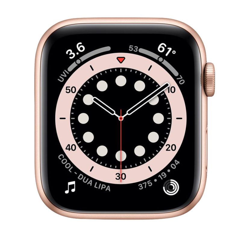 Begagnad Apple Watch Series 6 Aluminum (40mm) Gold White Sport Band