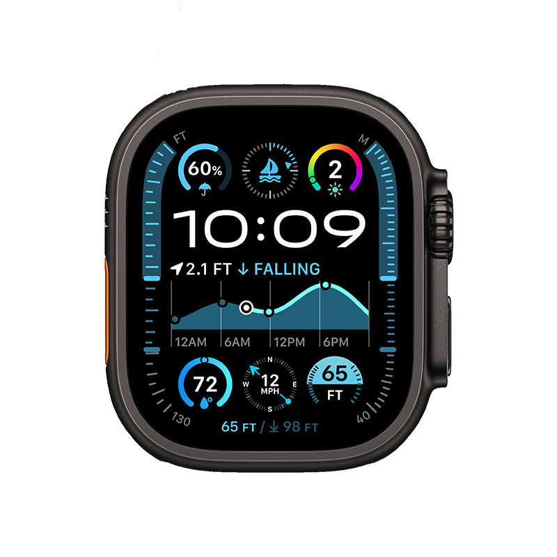 Begagnad Apple Watch Ultra 2 Titanium Cellular (49mm) Black Black Ocean Band