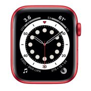 Watch Series 6 Aluminum (44mm), Red, Black Sport Band