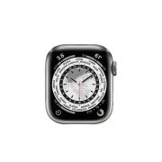 Watch Series 7 Titanium Cellular (41mm), Titanium, White Sport Band