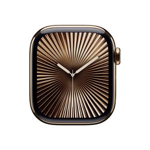 Watch Series 10 Titanium Cellular (42mm), Gold, Gold Milanese Loop